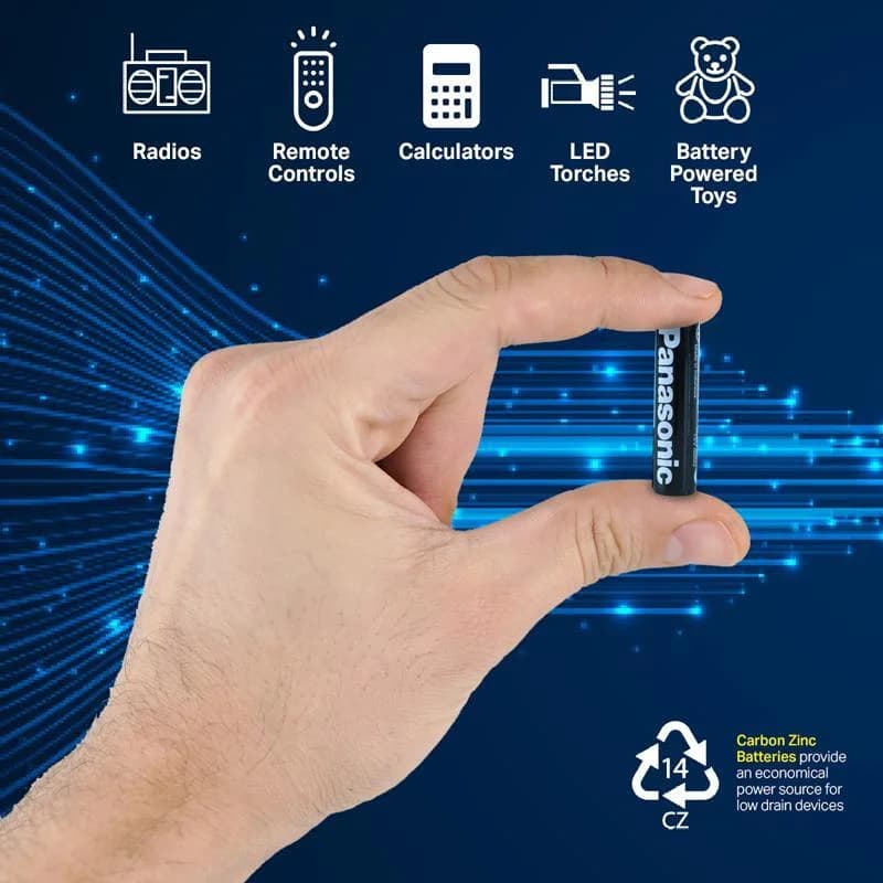 Battery Panasonic Extra Heavy Duty (AAA) - Pk 4