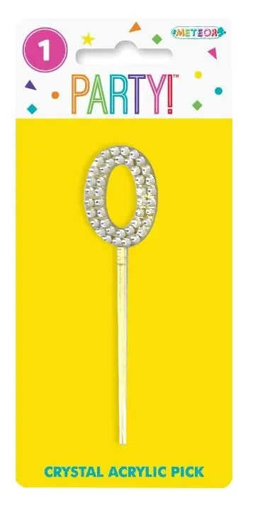 Crystal Acrylic Numeral Pick 9.8cm - 0