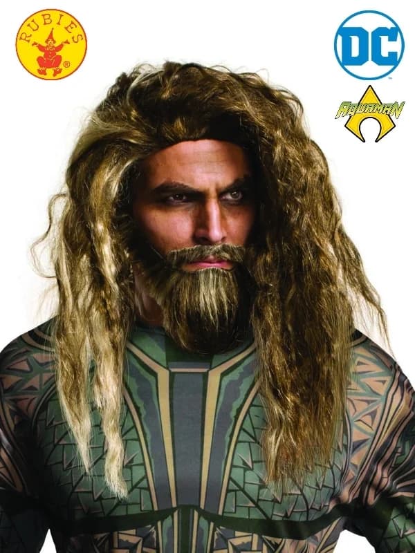 Aquaman Beard & Wig Set - Adult