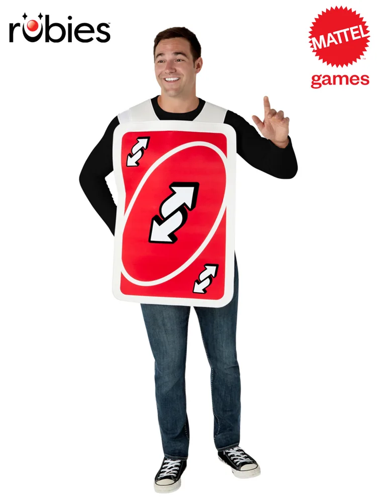 Adult Uno Reverse Card Tabard Costume - One Size