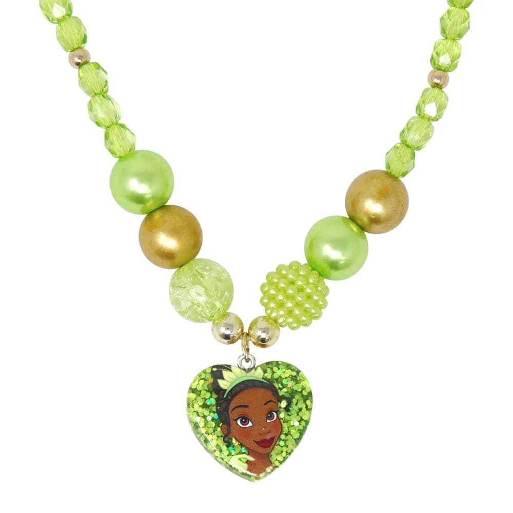 Disney Princess Tiana Pendant Stretch Beaded Necklace & Bracelet