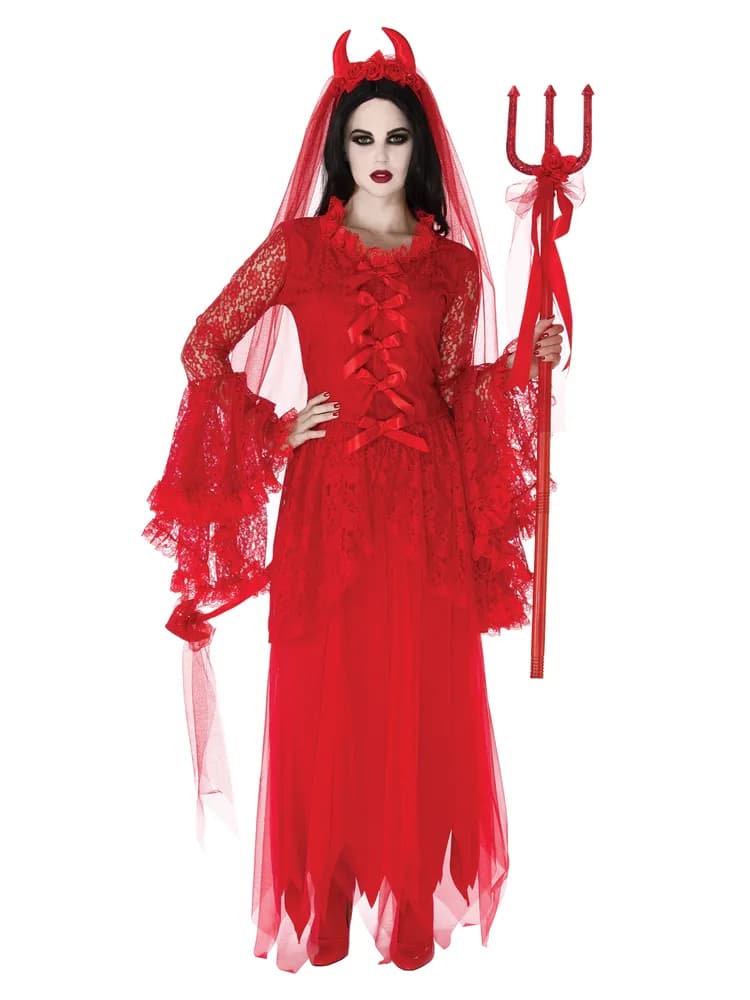 Devil Bride Veiled Headpiece
