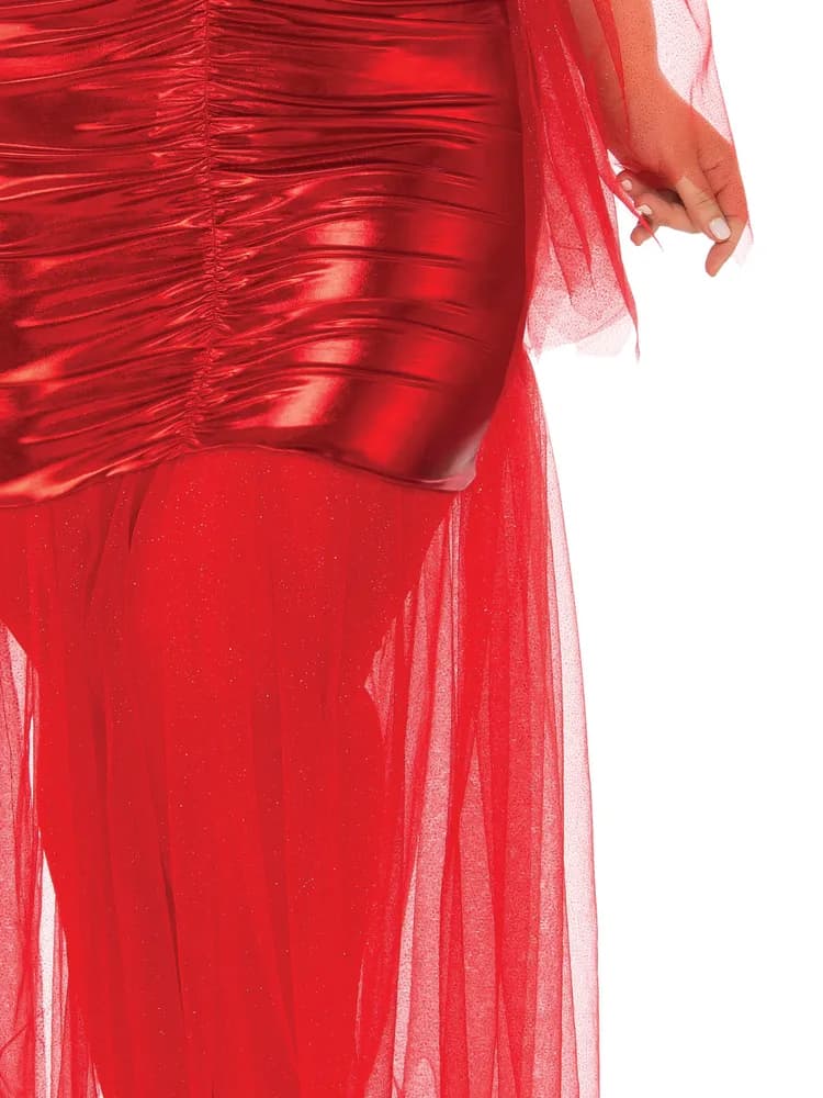 Women's Red Devil Dress Costume - Plus Size