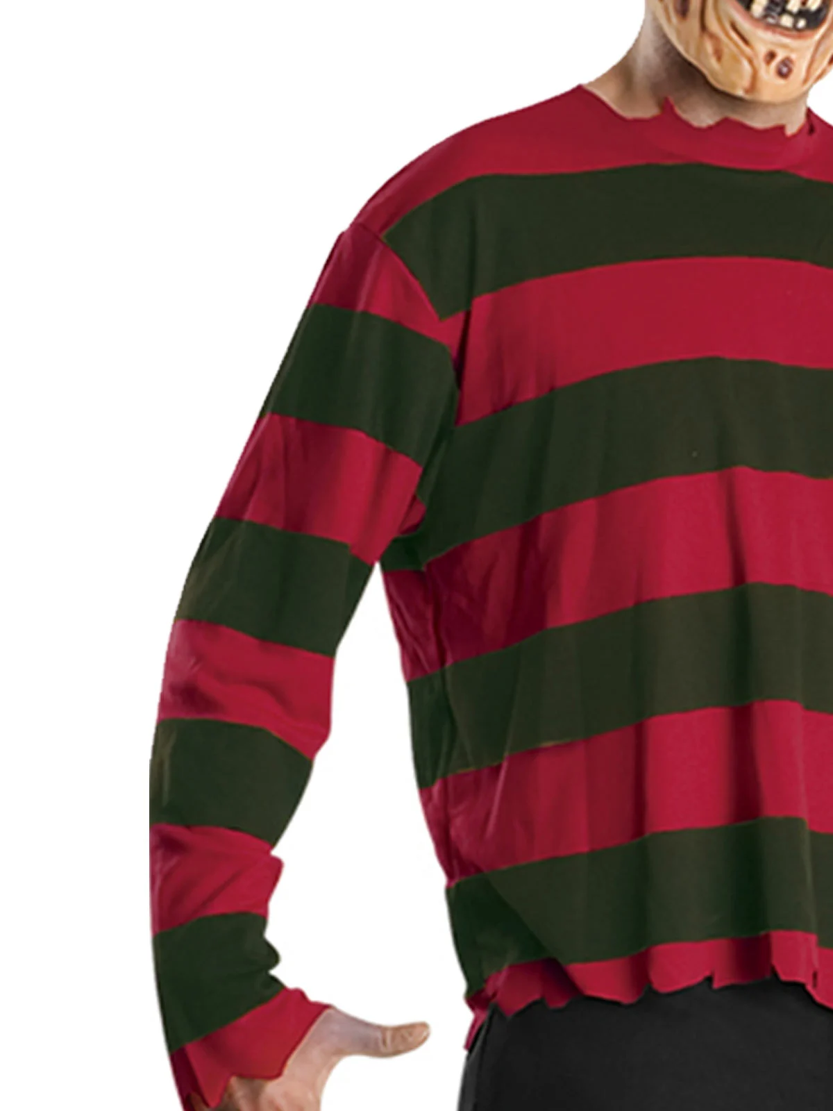 Adults Freddy Krueger Mask & Shirt Costume, view 2