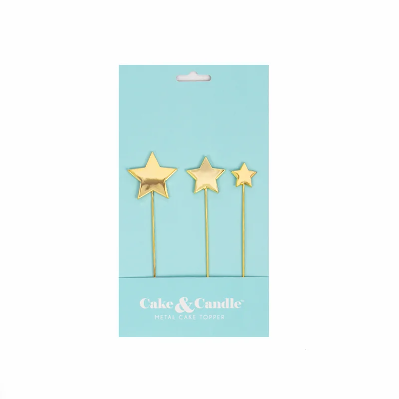 GOLD Metal Cake Topper - STARS*