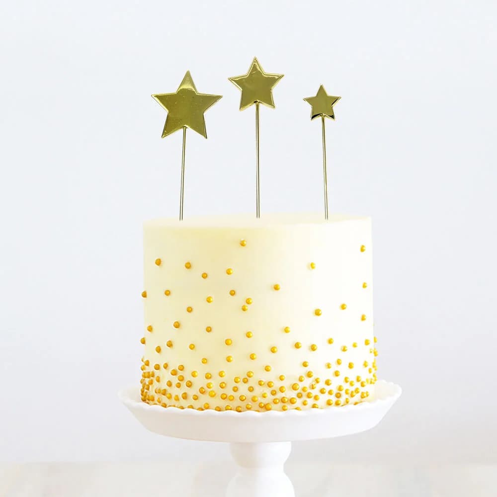 GOLD Metal Cake Topper - STARS*