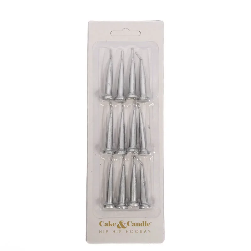 SILVER Bullet Candles (Pack of 12)*