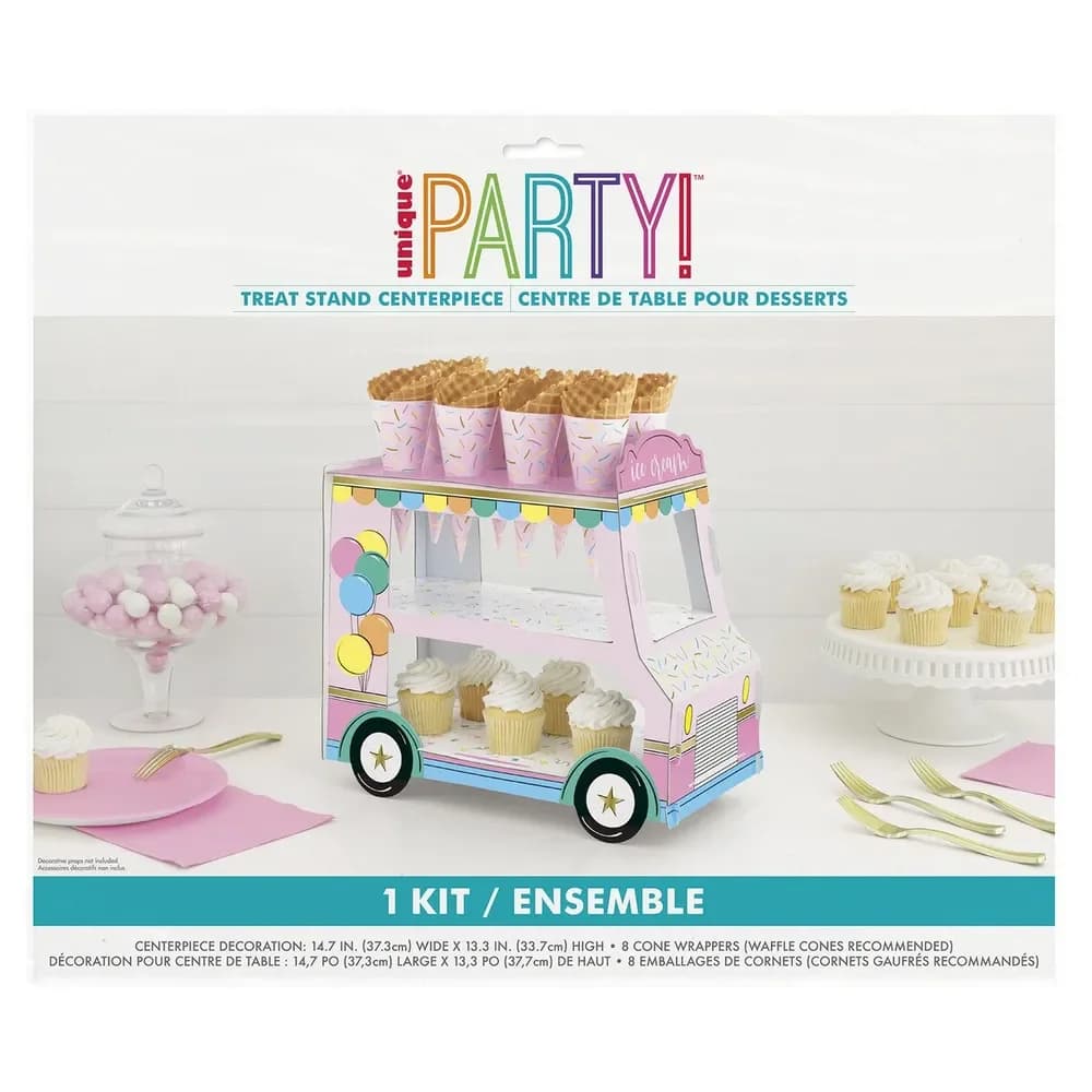 Sweet Pink Ice Cream/Cupcake Stand Centrepiece