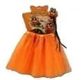 Kids Orange Pumpkin Tutu Set