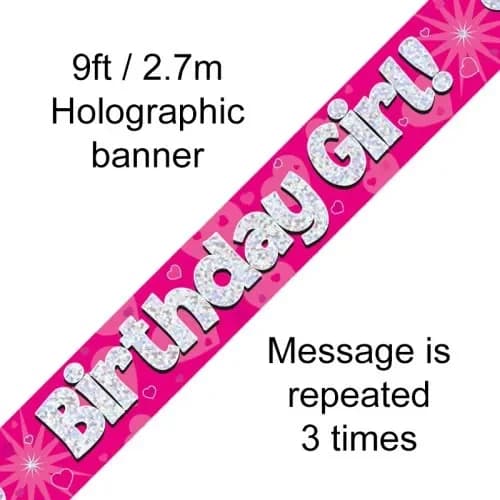 Birthday Girl Holo Banner (2.7M)