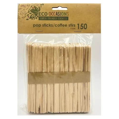 Wooden Coffee Stirrers (11cm) - Pk 150