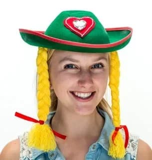 Alpine Oktoberfest Hat w/ Braids