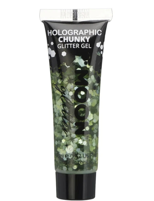 Holographic Green Moon Chunky Glitter Gel