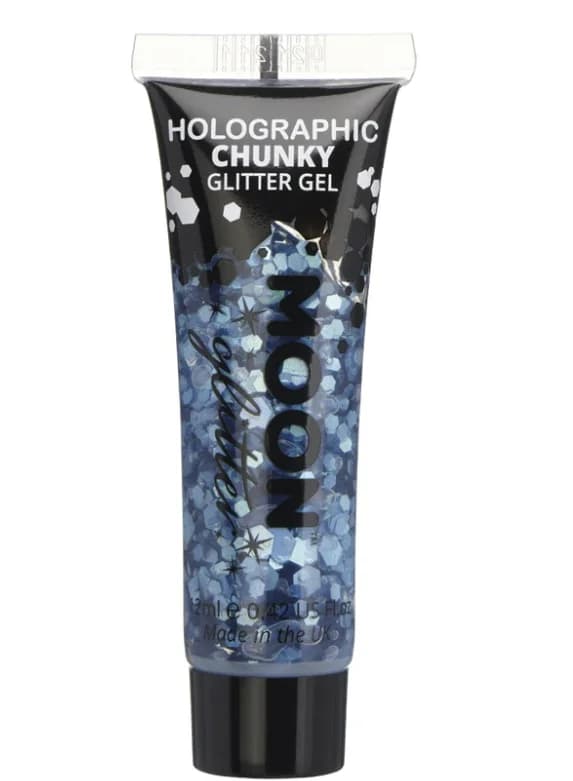 Holographic Blue Moon Chunky Glitter Gel