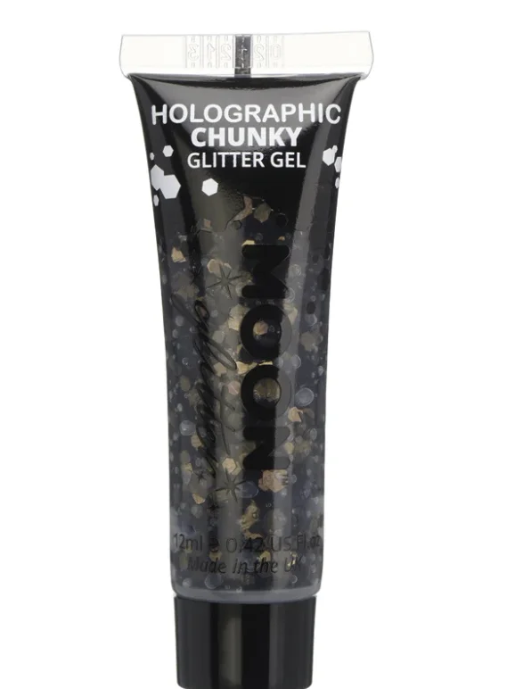 Holographic Black Moon Chunky Glitter Gel