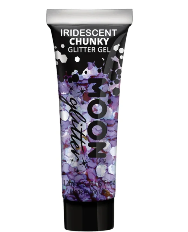 Iridescent Purple Moon Chunky Glitter Gel