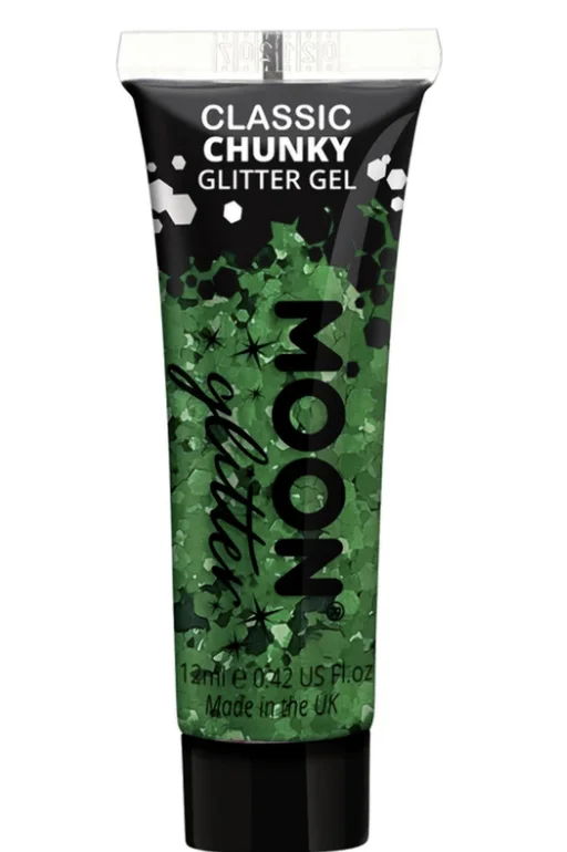 Classic Green Moon Chunky Glitter Gel