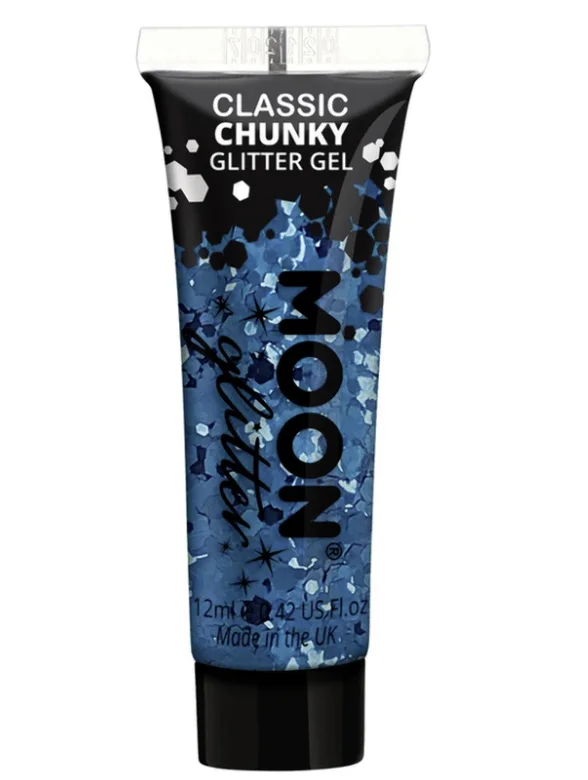 Classic Blue Moon Chunky Glitter Gel