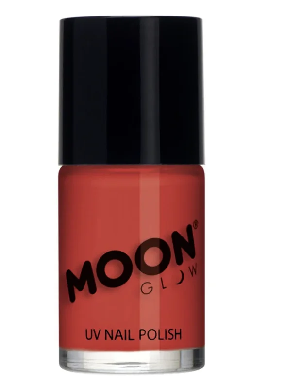 Intense Red Moon Glow Neon UV Nail Polish