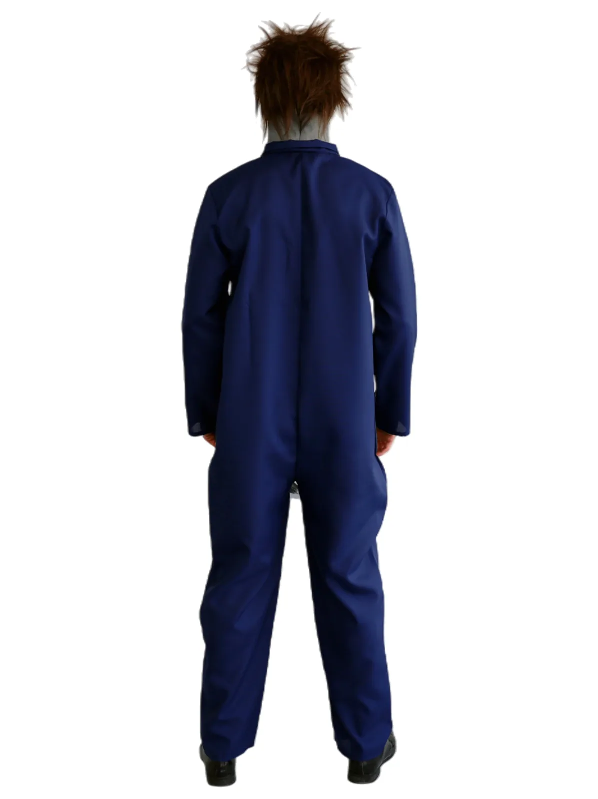 Adults Michael Myers Halloween Jumpsuit - back view, worn by model
