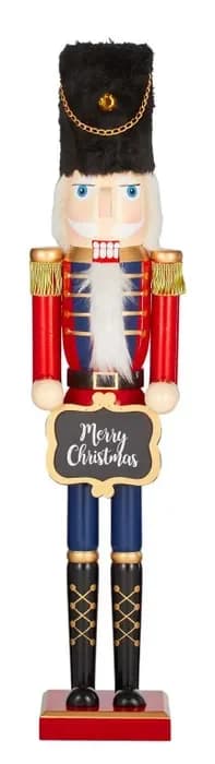 Christmas Nutcracker MDF Statuette (12x11x61cm)
