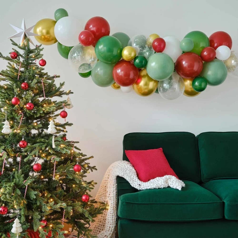Festive Christmas Balloon Garland Kit– Pk 48