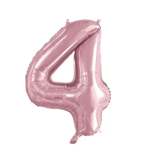 Link Pink Number 4 Foil Balloon (34")