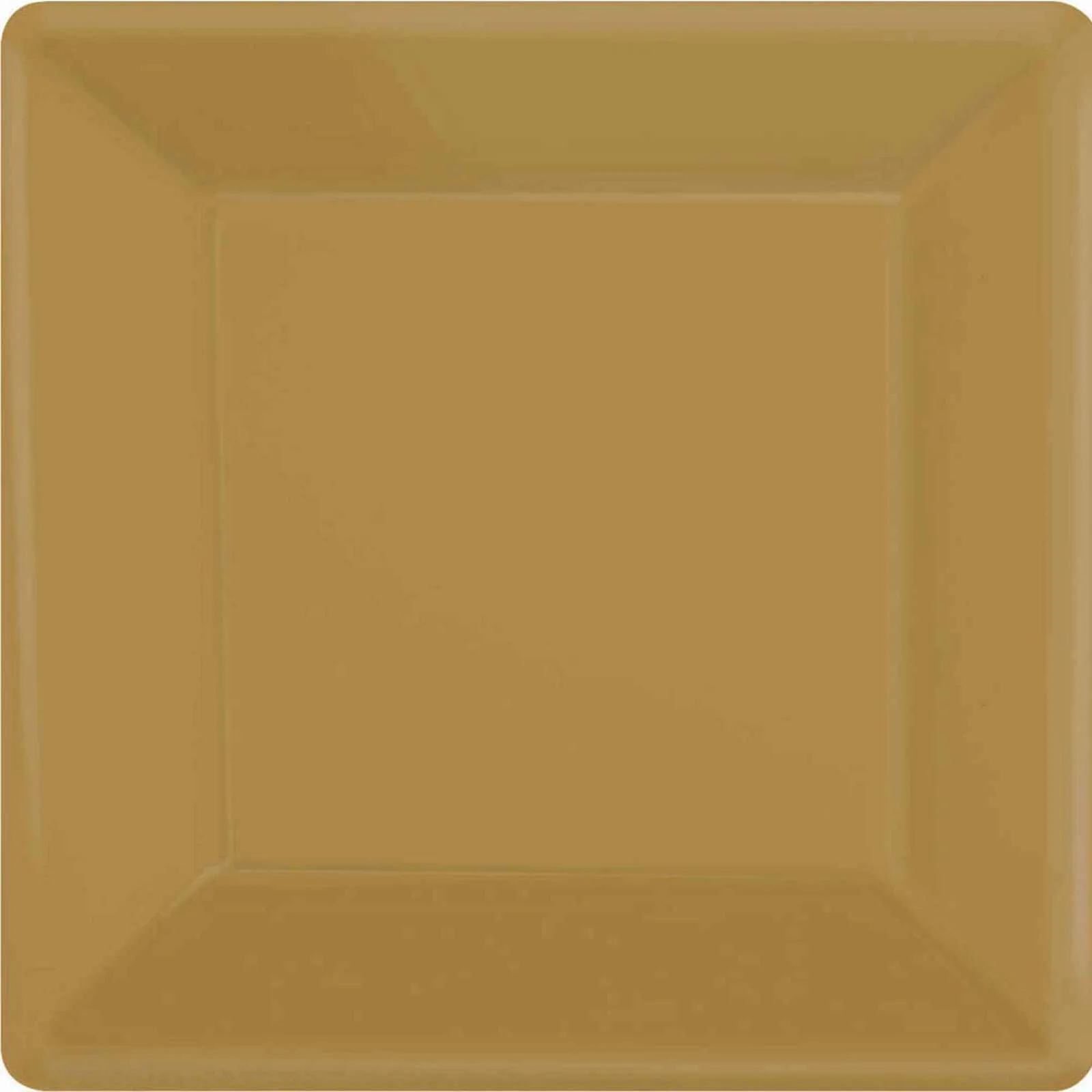 Paper Plates 23cm Square 20CT FSC - Gold NPC