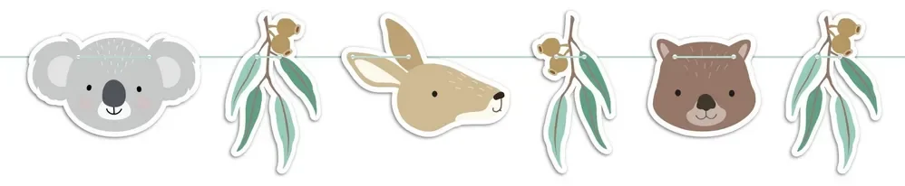 Cute Australian Animals Cutout Bunting (2M)