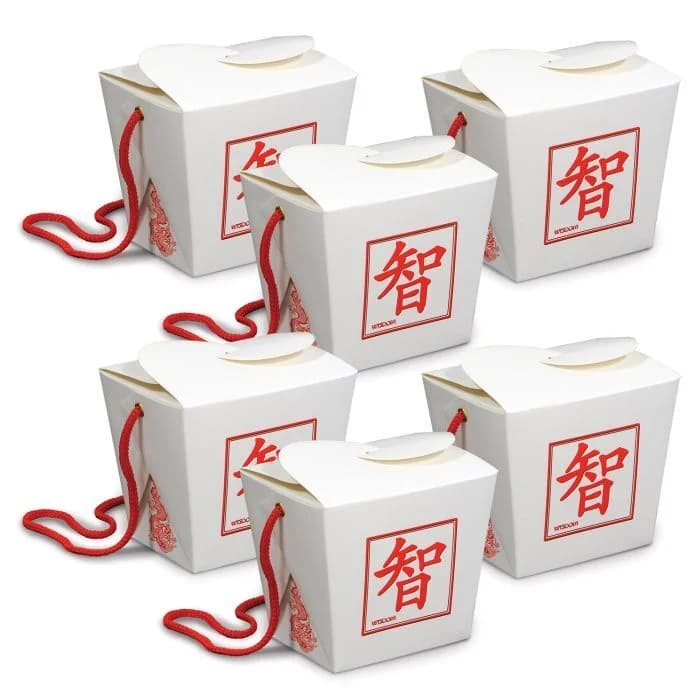 Asian Favor Boxes - Pack of 6 (9.5cm X 8.2cm X 7.6cm)