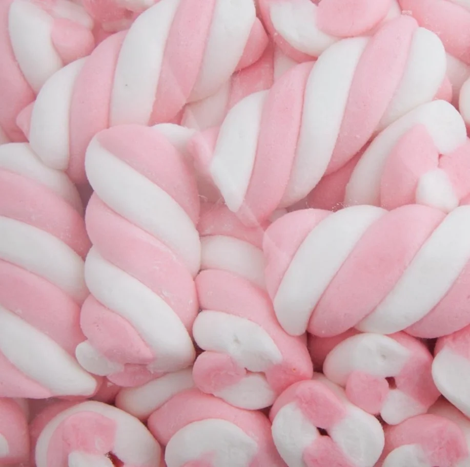 Pink & White Twist Marshmallows (800g)