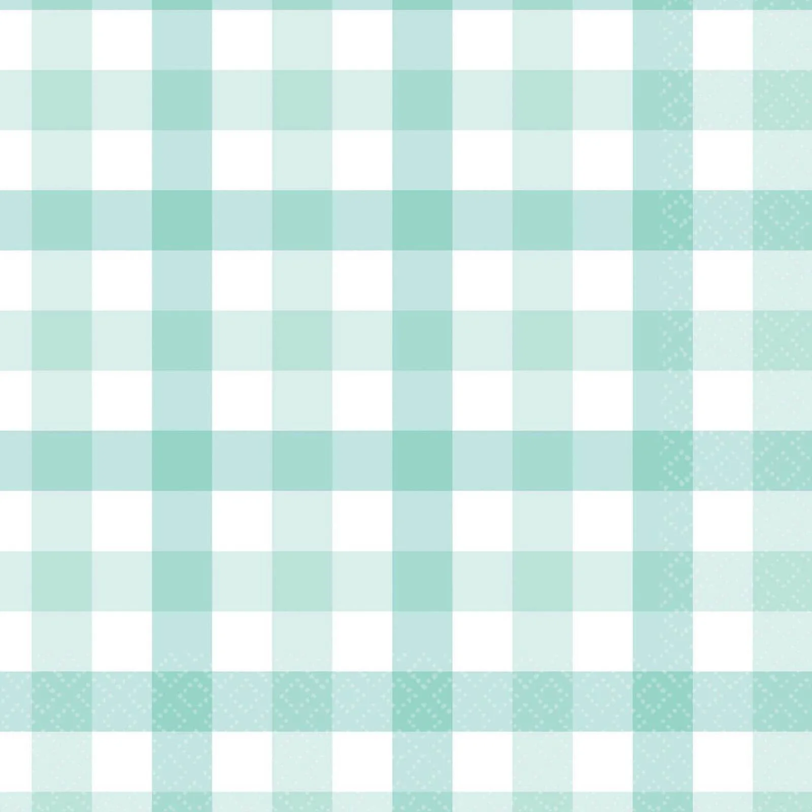 Gingham Lunch Napkin FSC Pastel Mint 16 Pack