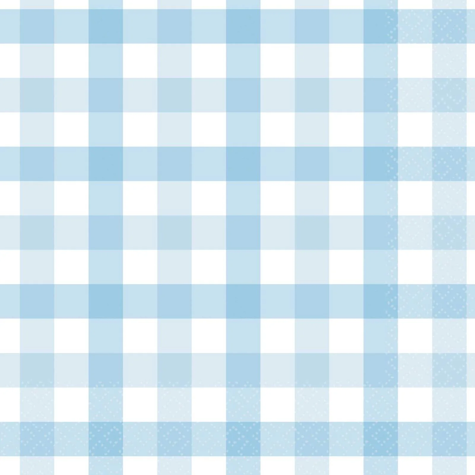 Gingham Lunch Napkin FSC Pastel Blue 16 Pack