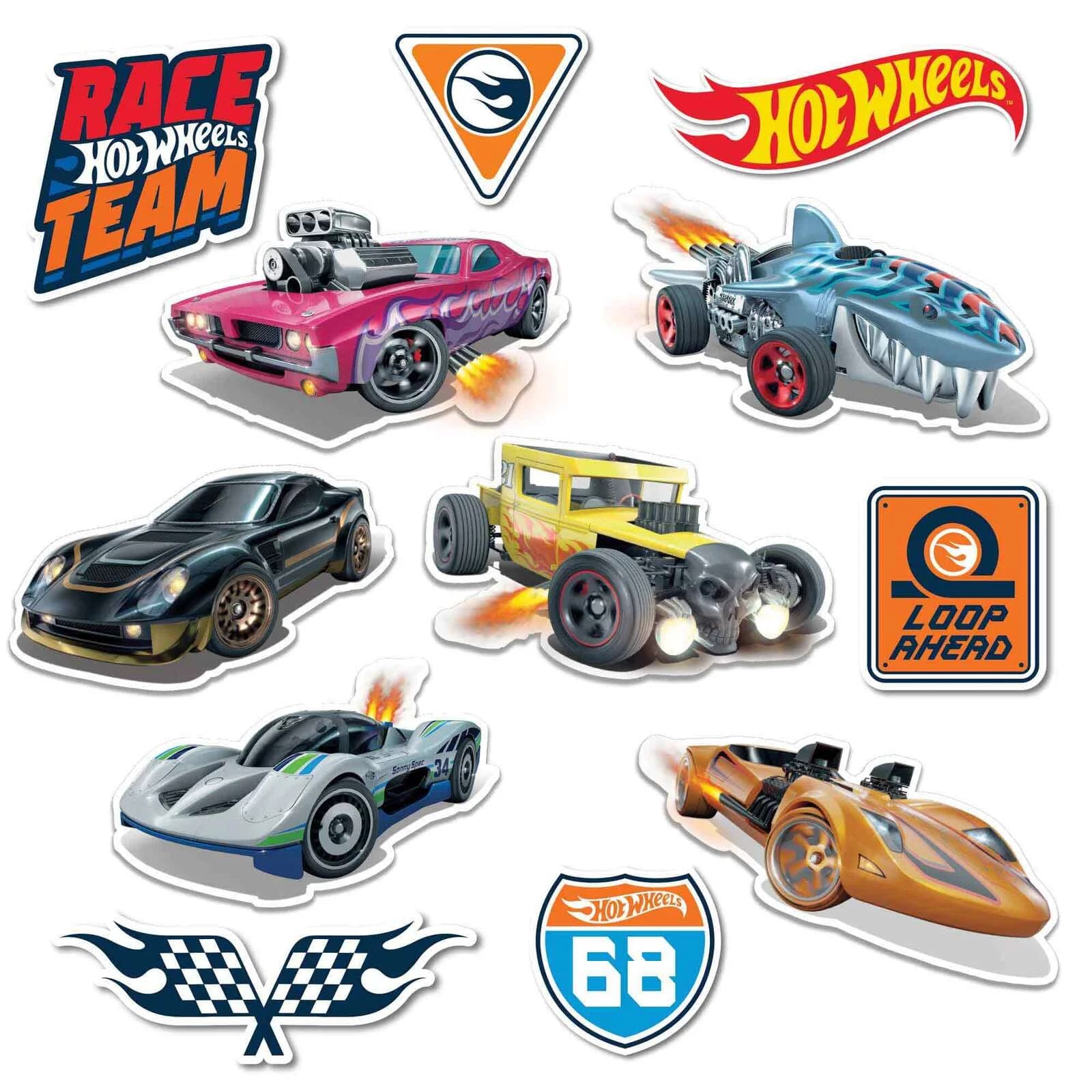 Hot Wheels Cutout Decorations FSC 12 Pack
