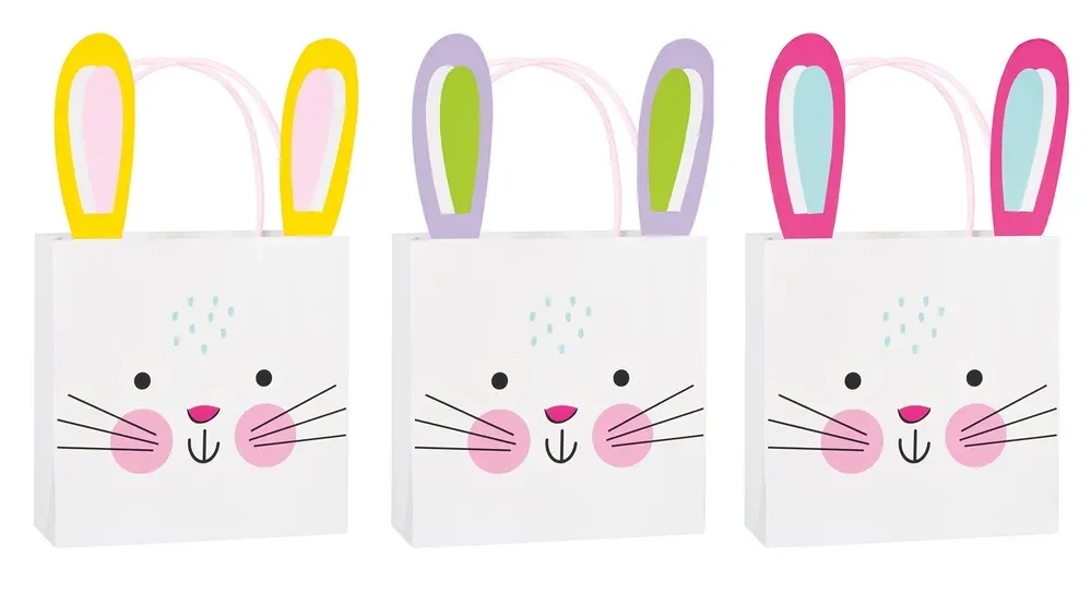 3 Bunny Ear Easter Treat Bags