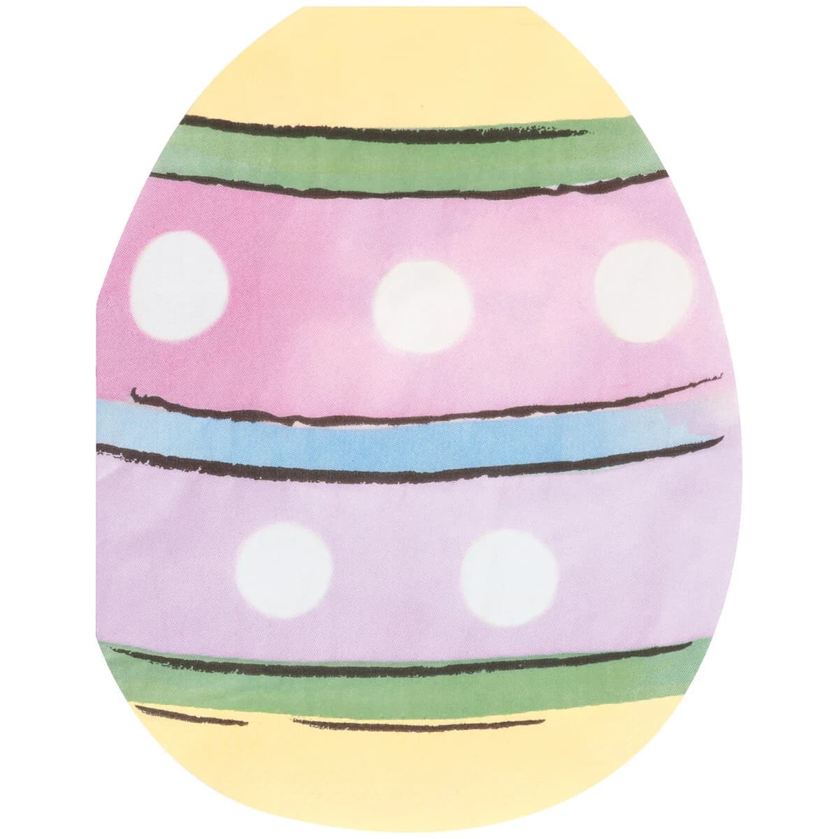 16 Easter Whimsy Egg-Shaped Luncheon Napkins