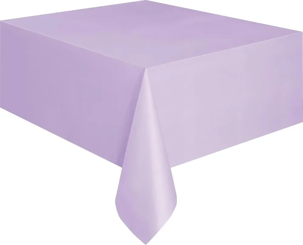 Plastic Table Cover, Rectangular - Lavender
