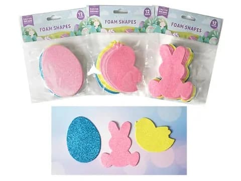 Easter Glitter EVA Foam Shapes