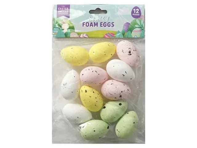 Easter Speckled Foam Egg, Pack of 12