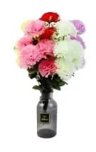 Bright Carnations with 7 Heads, 50cm, Assorted Colors