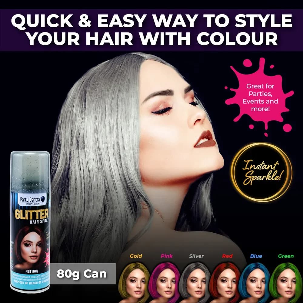 Hair Spray Glitter Multi Variety Pack – Colours