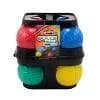 Bocce Ball Game Set 9pce Large Ball: 7cm & Small Ball 3cm Red, Green, Blue & Yellow