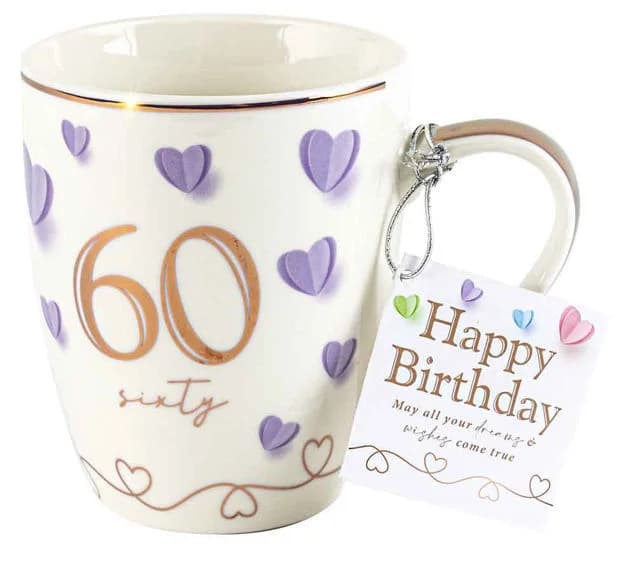 60th Birthday Sweet Heart Mug