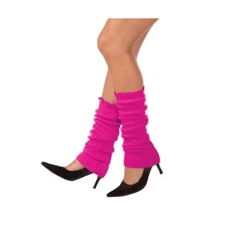 Neon Pink Leg Warmers (Set Pair)