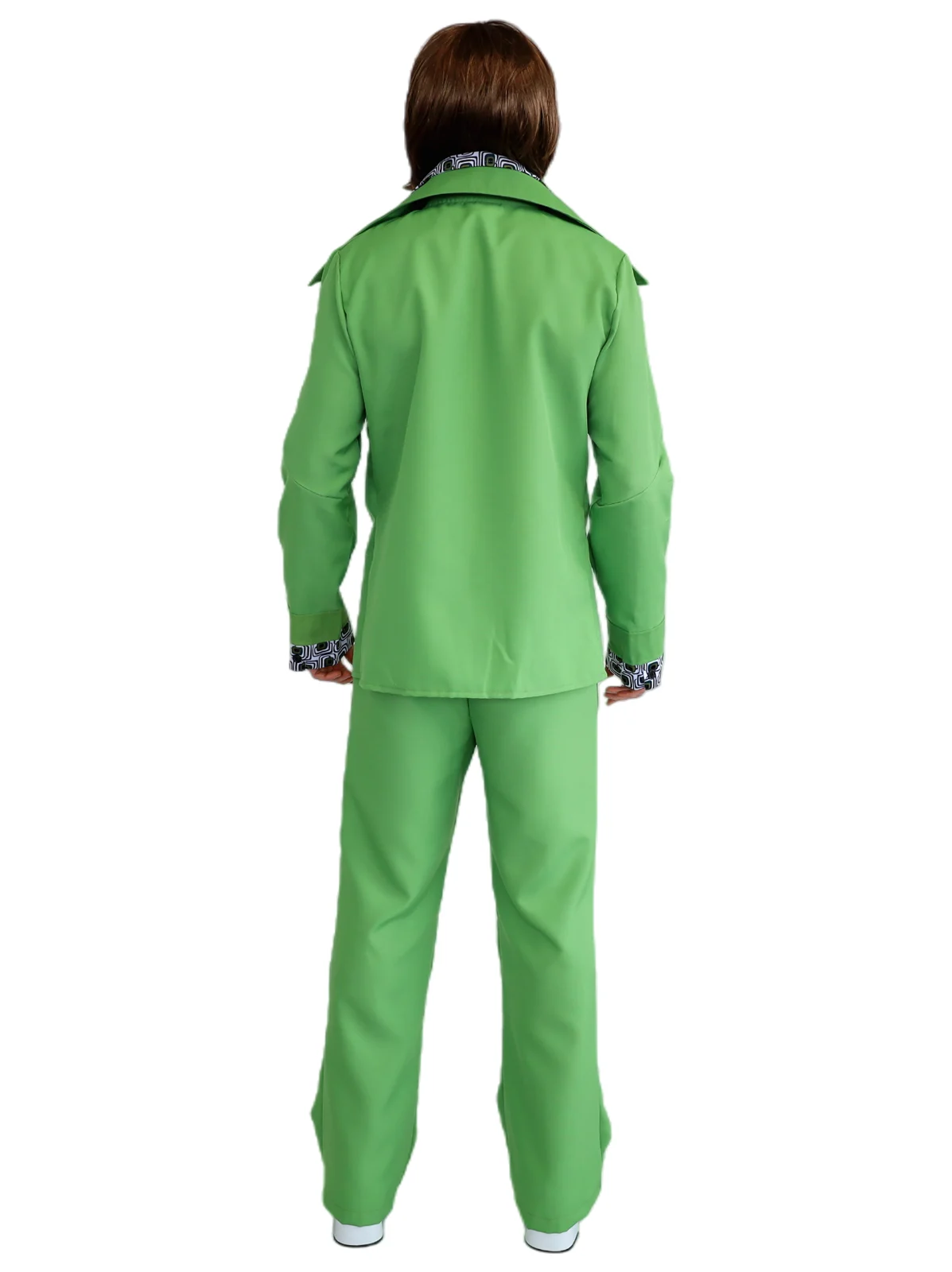Men's Green 70s Leisure Suit, view 3