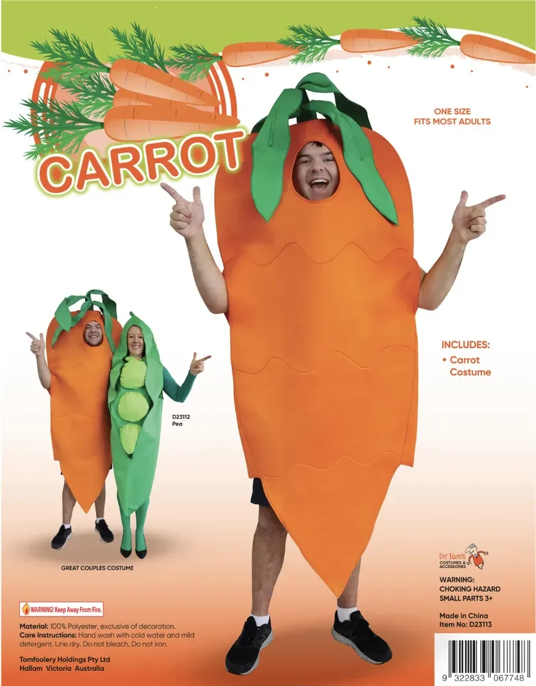 Adults Carrot Suit Costume