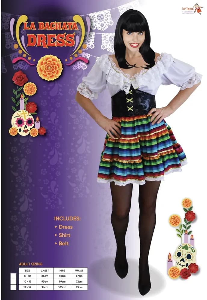 Women's La Bachata Dancer Costume