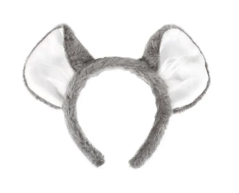 Grey Koala Ears Headband