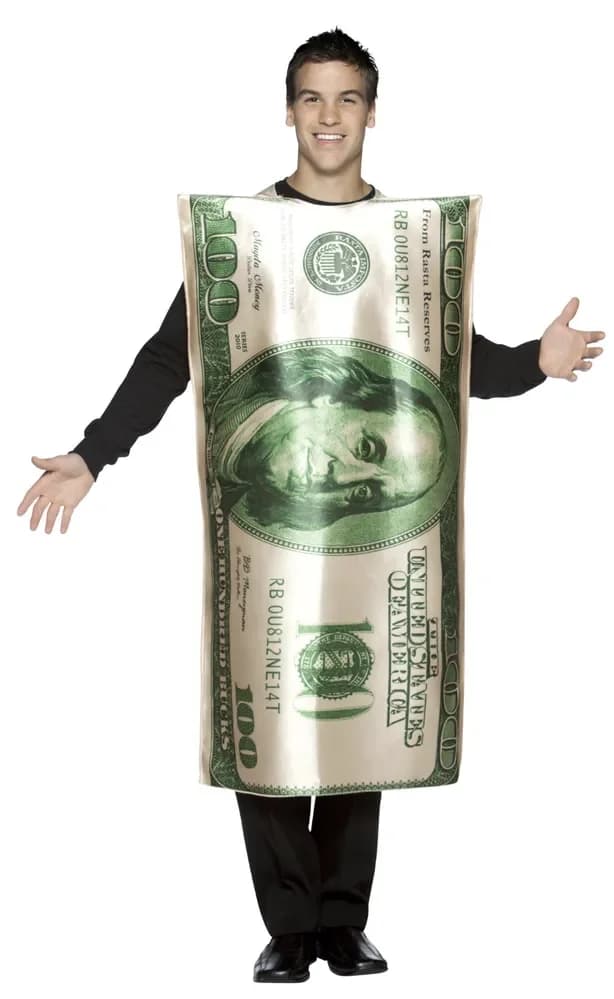 Adults $100 Bill Costume