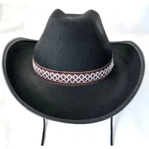 Black Rustic Cowboy Hat